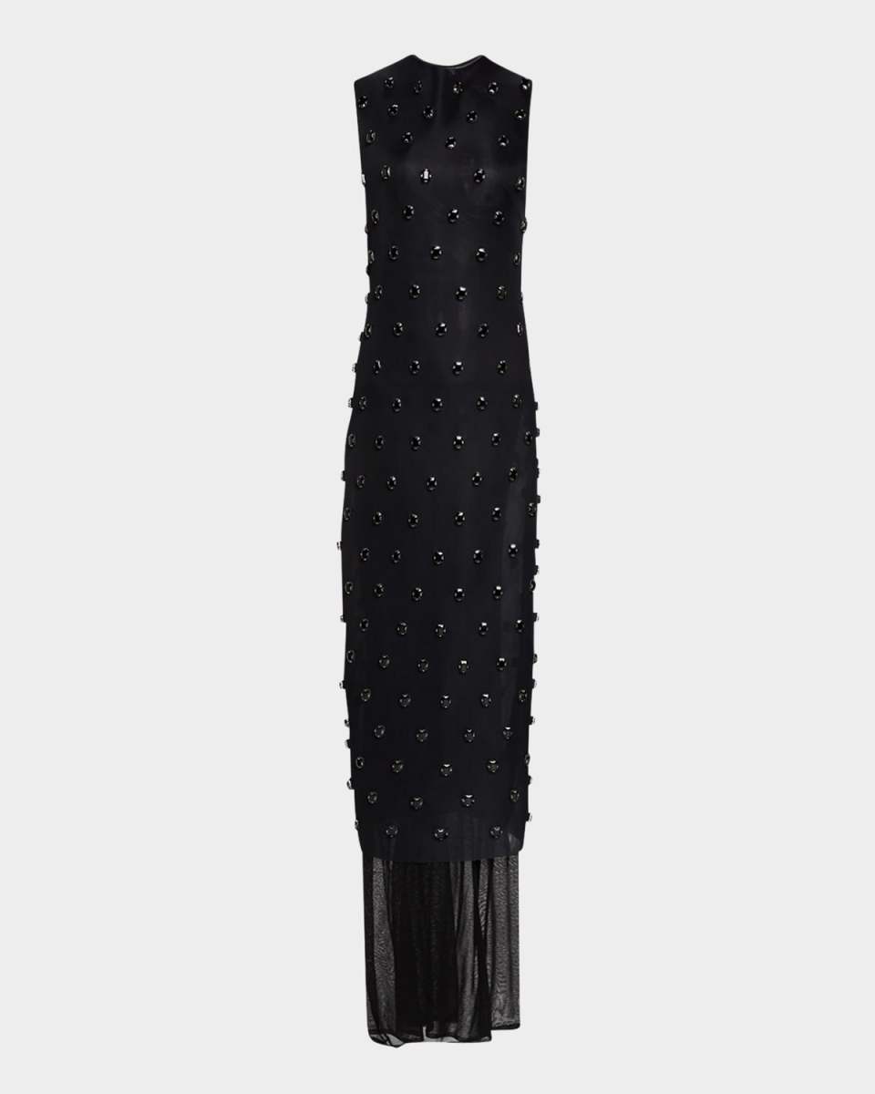 Denyse Embellished Sheath Midi Dress